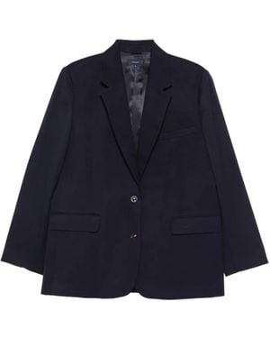 Soeur Buttoned Blazer - Blue