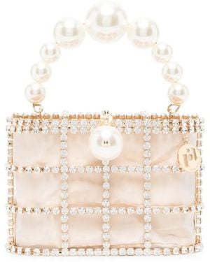 Rosantica Borsa A Tracolla Mini Holli Con Decorazione - Bianco