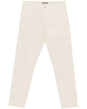 Aspesi Button-Fastening Pants - White