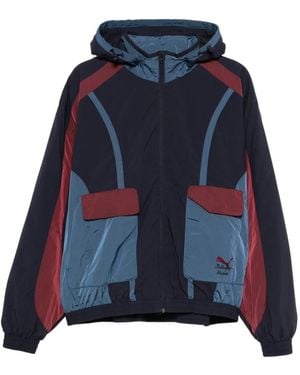 PUMA X Kidsuper Studios Paneled Hooded Jacket - Blue