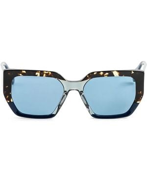 Gigi Studios Tortoiseshell Geometric Sunglasses - Blue