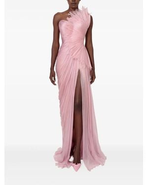 IRIS SERBAN Winnona One-Shoulder Maxi Dress - Pink