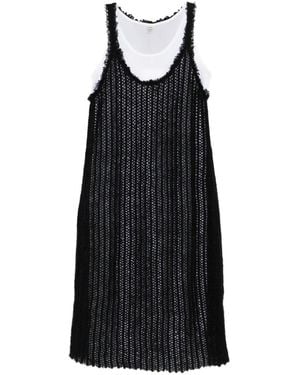 TOTEME Mohair Knit Tank Dress - Black