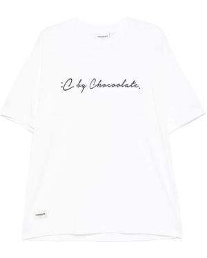 Chocoolate Logo-Printed T-Shirt - White