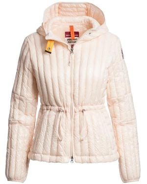 Parajumpers Kuon Hooded Drawstring-Waist Puffer Jacket - White