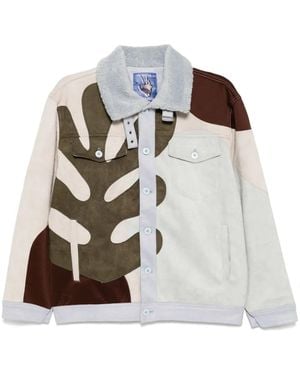 Kidsuper Suede Patchwork Jacket - Gray