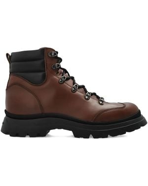 Hogan Wattierte Hiking-Boots mit Schnürung - Braun