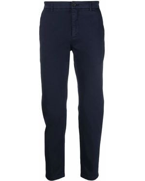 Department 5 Logo-Patch Chino Pants - Blue