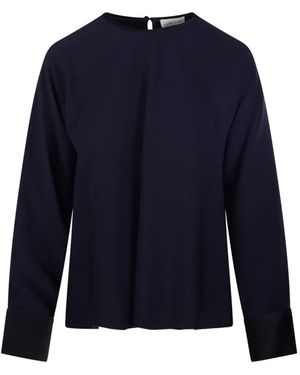 forte_forte Long-Sleeve Blouse - Blue