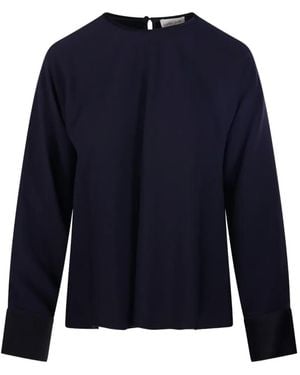forte_forte Long-Sleeve Blouse - Blue