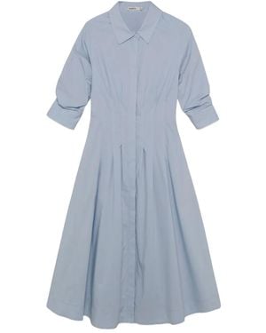 Jonathan Simkhai Vestido Midi Jazz Plisada - Azul
