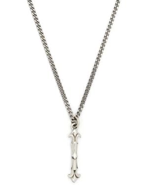 Emanuele Bicocchi Alphabet Pendant Necklace - Metallic