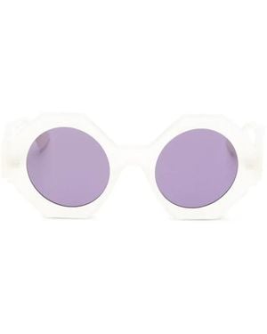 Kuboraum Gafas De Sol Maske R4 Con Montura Geométrica - Morado