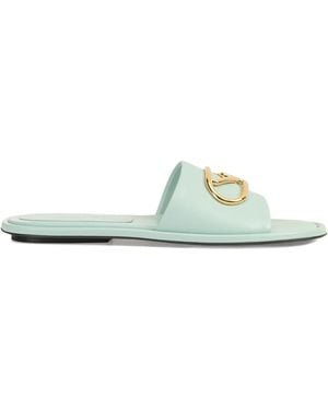 Sergio Rossi Surge Flat Sandals - Green