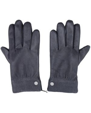 Canada Goose Ribbed-Trim Gloves - Blue