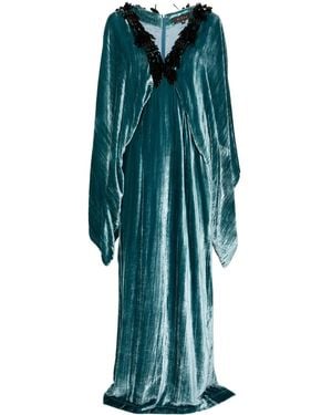 Biyan Kimono Long Dress - Green