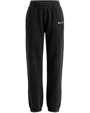 Vetements Logo-Embroidered Track Pants - Black