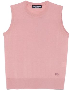 Dolce & Gabbana ニットトップ - ピンク