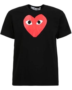 COMME DES GARÇONS PLAY Heart-Print T-Shirt - Black
