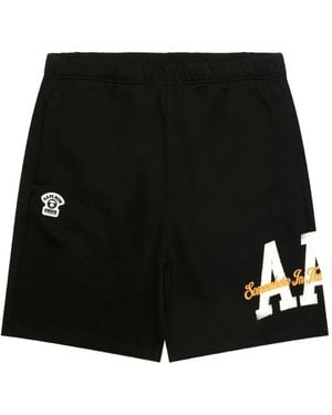Aape By A Bathing Ape Shorts mit Camouflage-Tasche - Schwarz