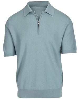 Isaia Short-sleeve polo shirt - Blau