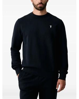 Trussardi Logo-Embroidered Sweatshirt - Blue