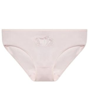 Hanro Rosaria Embroidered Briefs - Pink