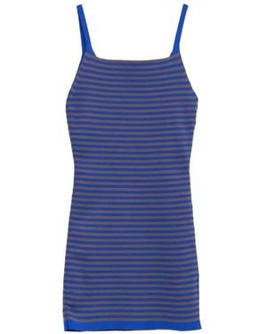 GIMAGUAS Camu Striped Mini Dress - Blue