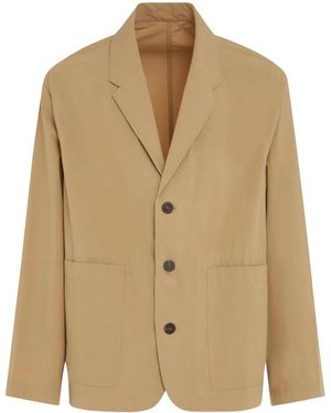 Studio Nicholson Three-Button Patch-Pocket Jacket - Natural