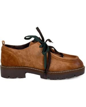Stokton Rebel 002 Lace-Up Loafers - Brown