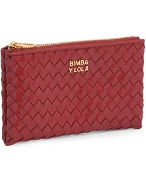 Bimba Y Lola Cherry Plaited Coin Purse - Red