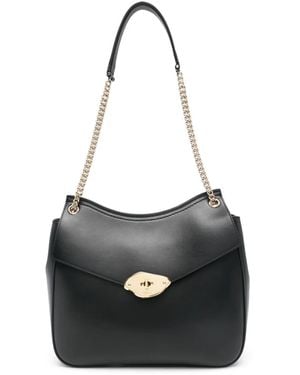 Mulberry Lana Chain Shoulder High Gloss Leather - Black