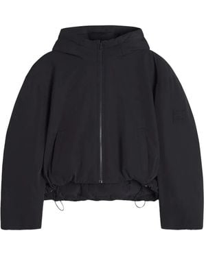 Maison Kitsuné Hooded Zip-Up Puffer Jacket - Blue