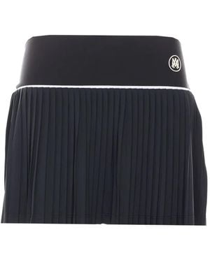 Amiri Ma Pleated Mini Skirt - Blue