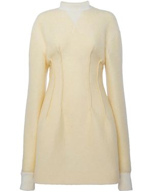 JW Anderson Long-Sleeve Hourglass Dress - Natural