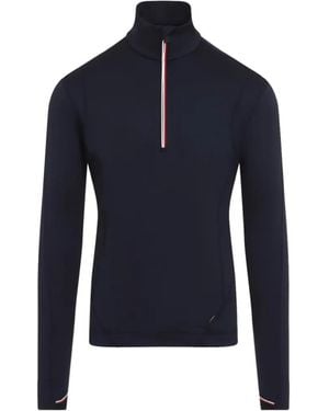 Moncler Half-Zip Sweatshirt - Blue