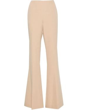 Ermanno Scervino Pressed-Crease Flared Trousers - Natural