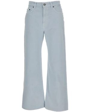 Haikure Winny Twill Wide-Leg Jeans - Blue