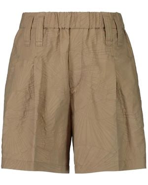 Brunello Cucinelli Bermuda Mini Shorts - Natural