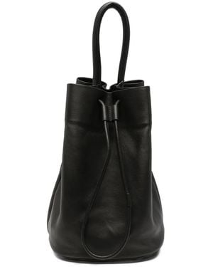 Uma Wang Medium Sac Leather Bucket Bag - Black