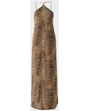 Melissa Odabash Sage Cheetah Maxi Dress - Natural