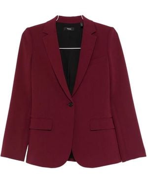 Theory Single-Breasted Blazer - Red
