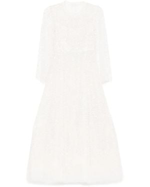 Needle & Thread Scatter Dot Gown - White