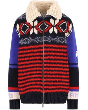 Giada Benincasa Cardigan Con Zip - Rosso