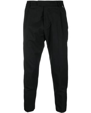 Low Brand Straight-Leg Cropped Pants - Black