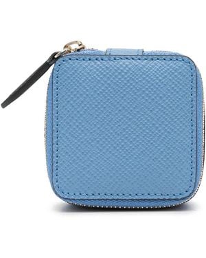 Smythson Portamonete Panama - Blu