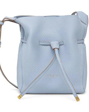 Gianni Chiarini Sienna Grained Leather Shoulder Bag - Blue