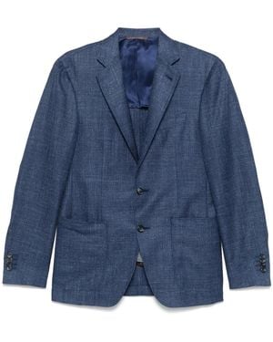 Canali Single-Breasted Blazer - Blue