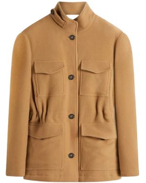 Ballantyne Button-Fastening Pocketed Jacket - Brown