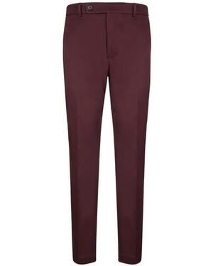Incotex Pantalon De Costume À Plis Marqués - Purple